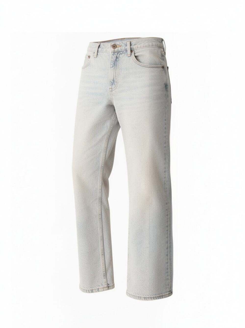 Aeropostale Women’s High Rise Baggy Jeans Size 10 Regular Whitewash Light Wash
